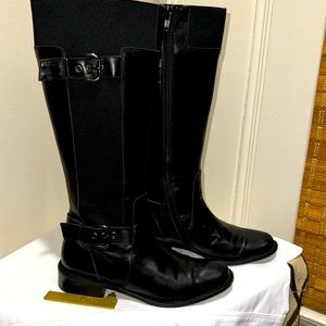 Vero Cuoio Black Riding Boots Size 5 1/2M